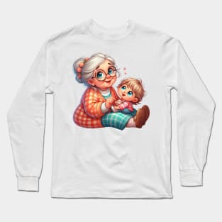 Granny with grandchild Long Sleeve T-Shirt